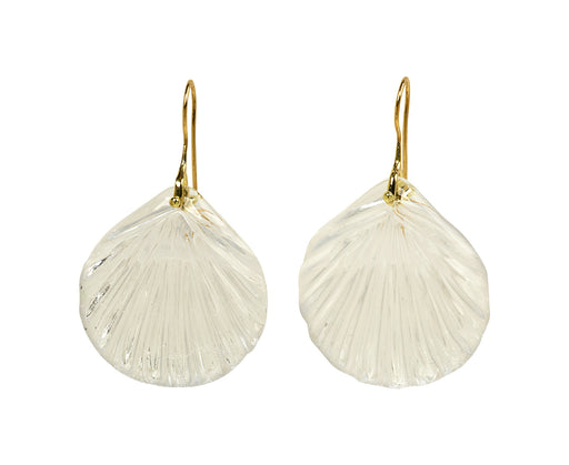 Crystal Fan Stone Earrings