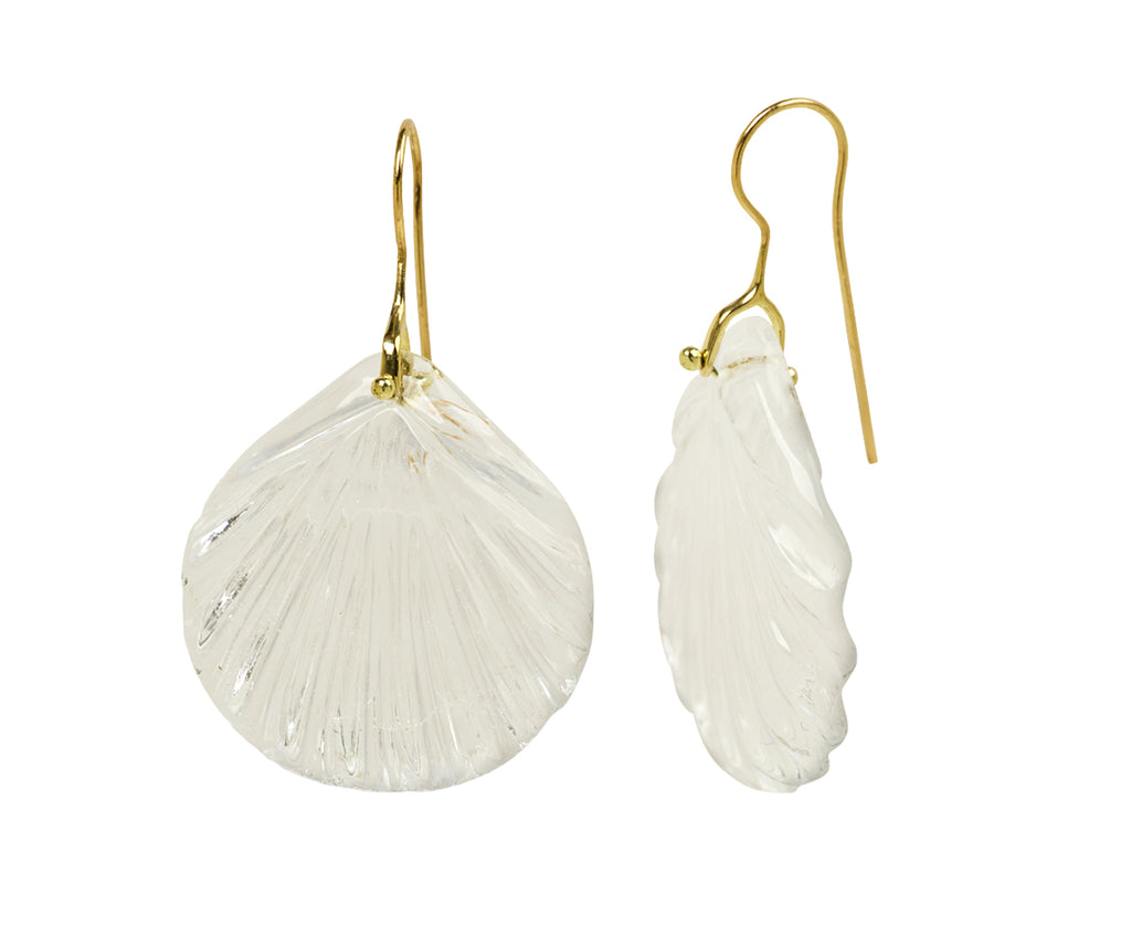 Crystal Fan Stone Earrings