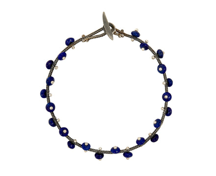 Lapis Bead Chain Bracelet
