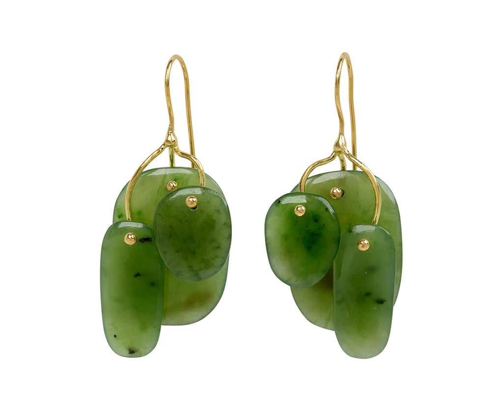 TenThousandThings Jade Tiny Mobile Earrings