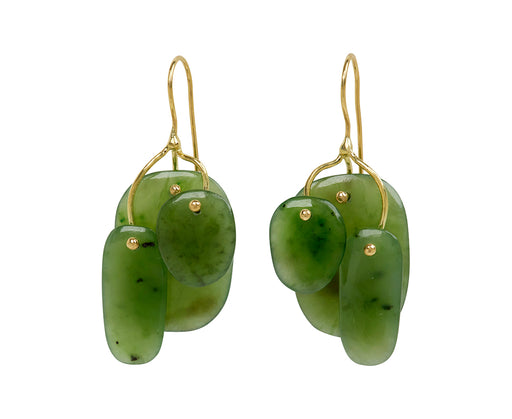 TenThousandThings Jade Tiny Mobile Earrings