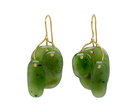 TenThousandThings Jade Tiny Mobile Earrings