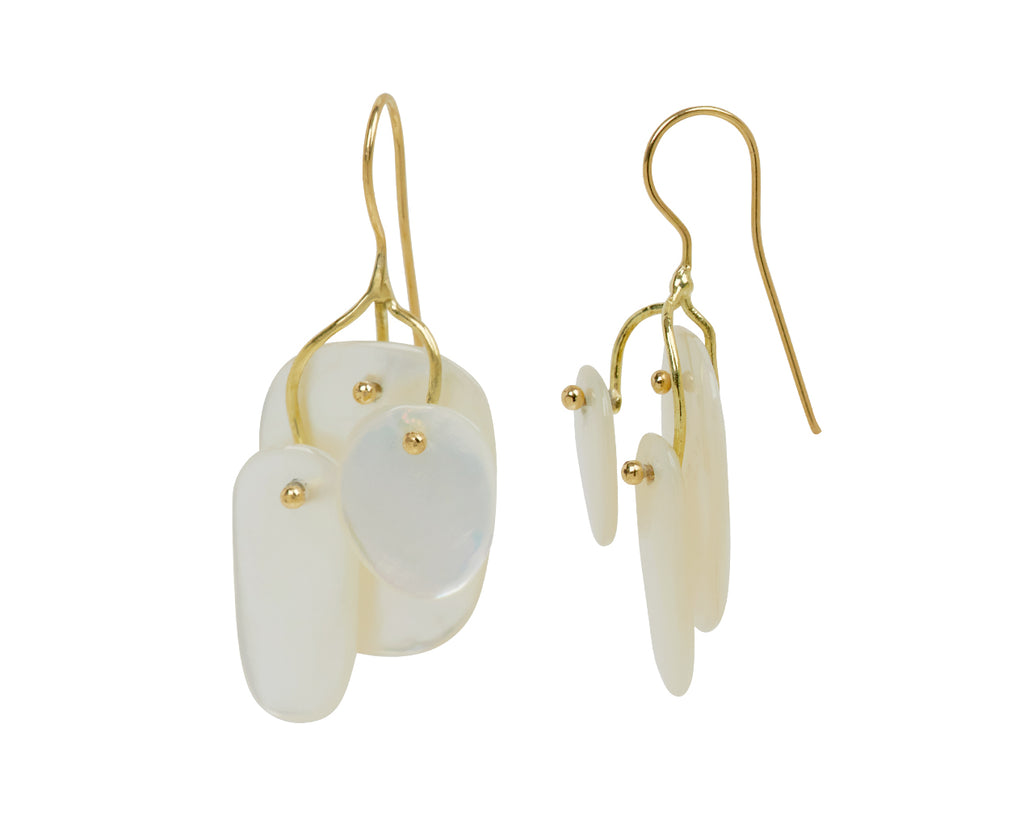 TenThousandThings Mother-of-Pearl Tiny Mobile Earrings - side