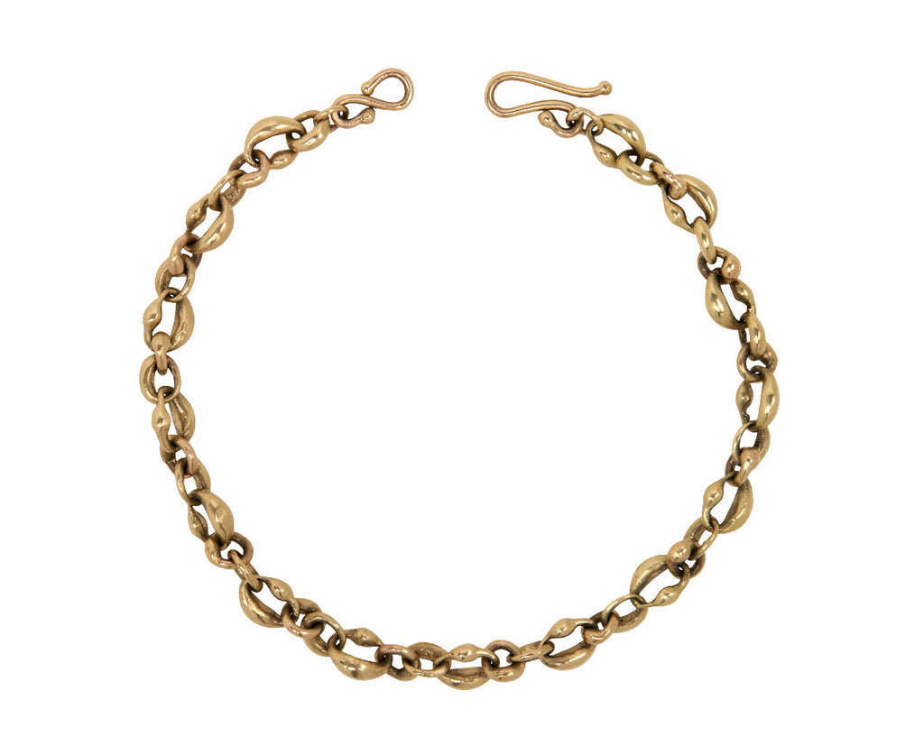 Gold Linked Ovals Bracelet