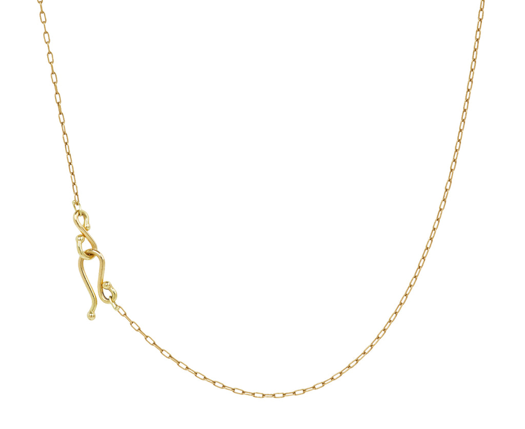 TenThousandThings Salt & Pepper Diamond Center Spiral Necklace - Closure