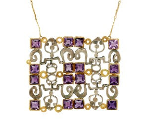 Amethyst Cosmic Textile 2 Necklace