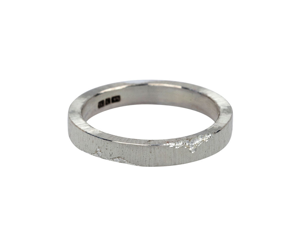 Silver Broken Florentine Band