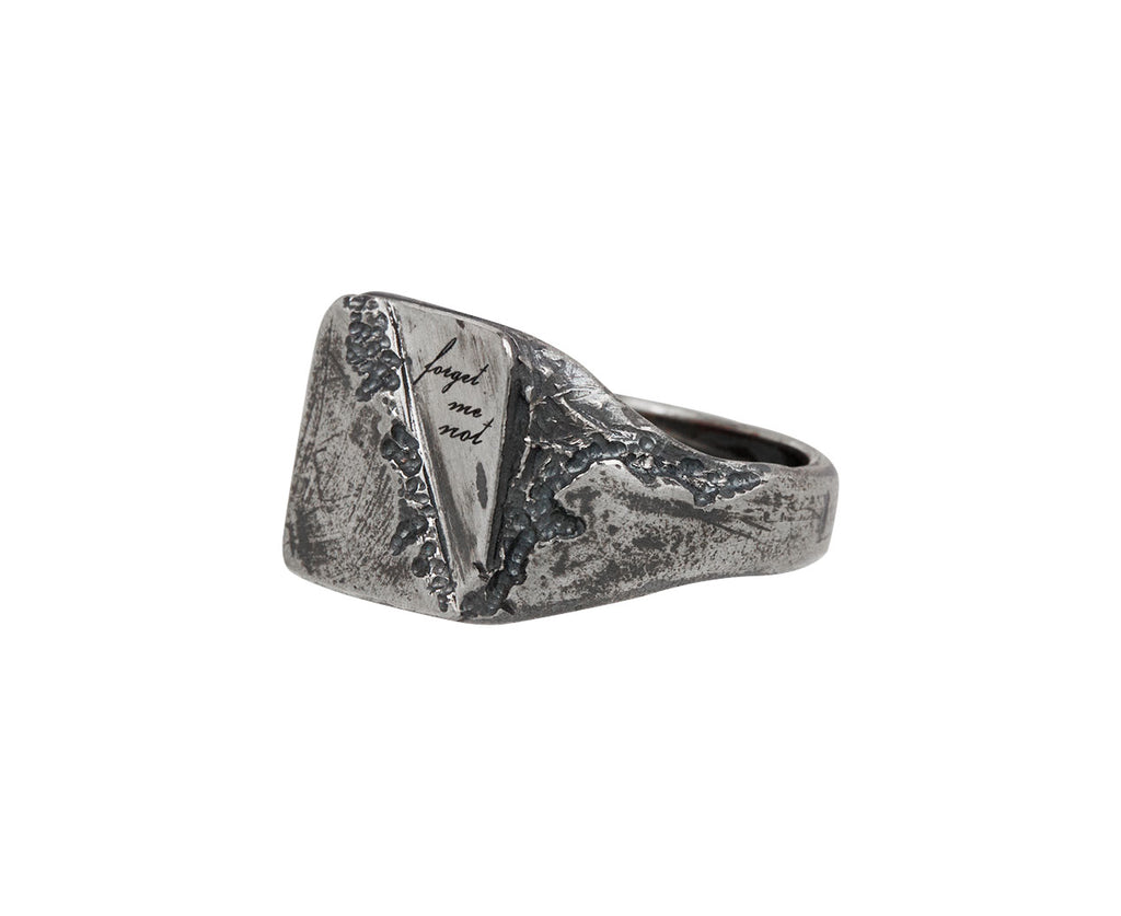 Forget Me Not Signet Ring
