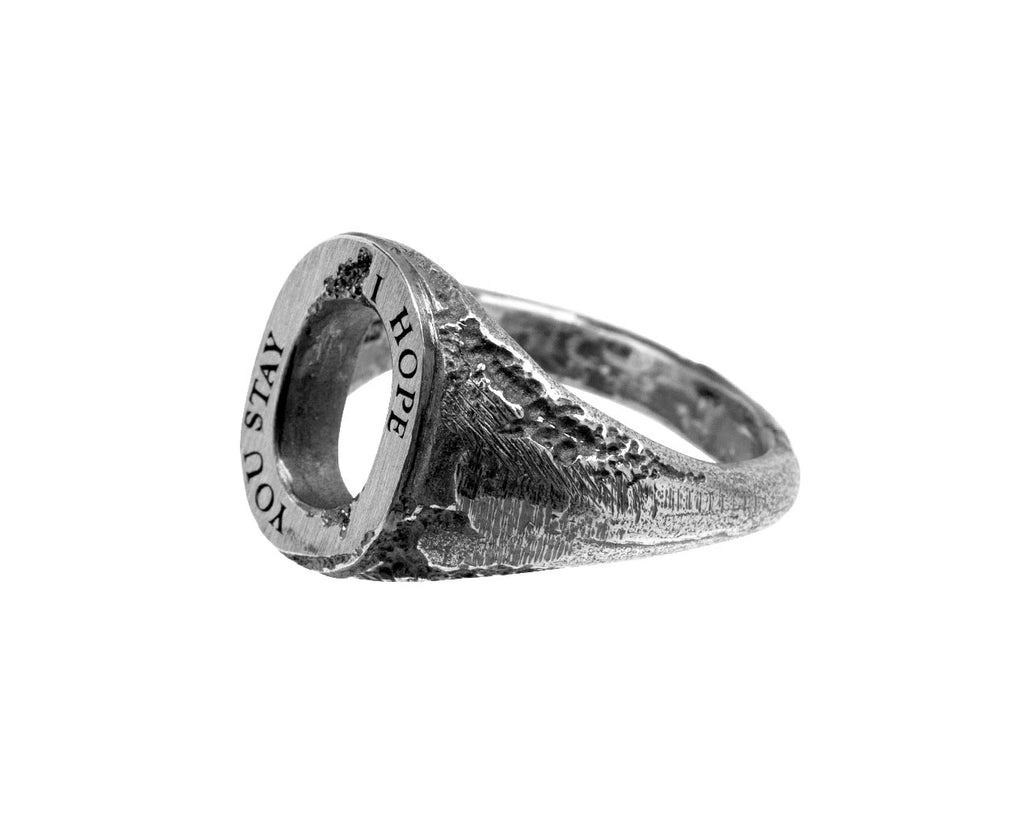I Hope You Stay Open Signet Ring