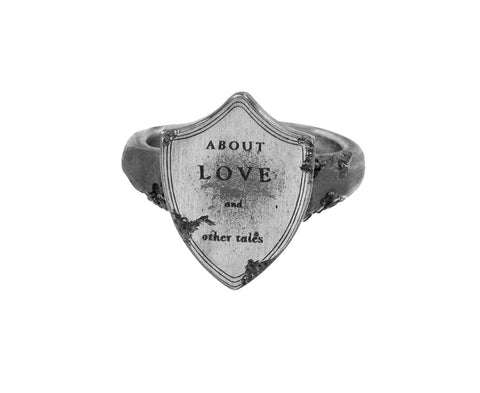 About Love Shield Signet Ring