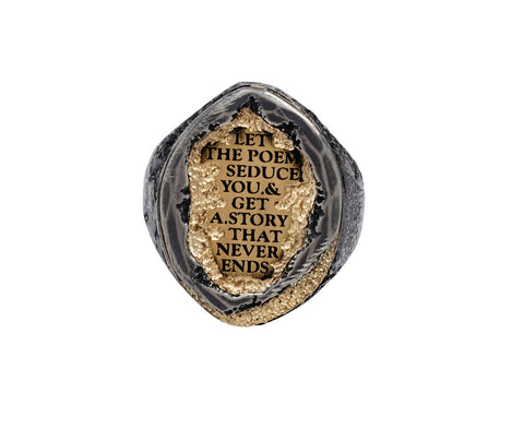 Let the Poem Seduce You Signet Ring