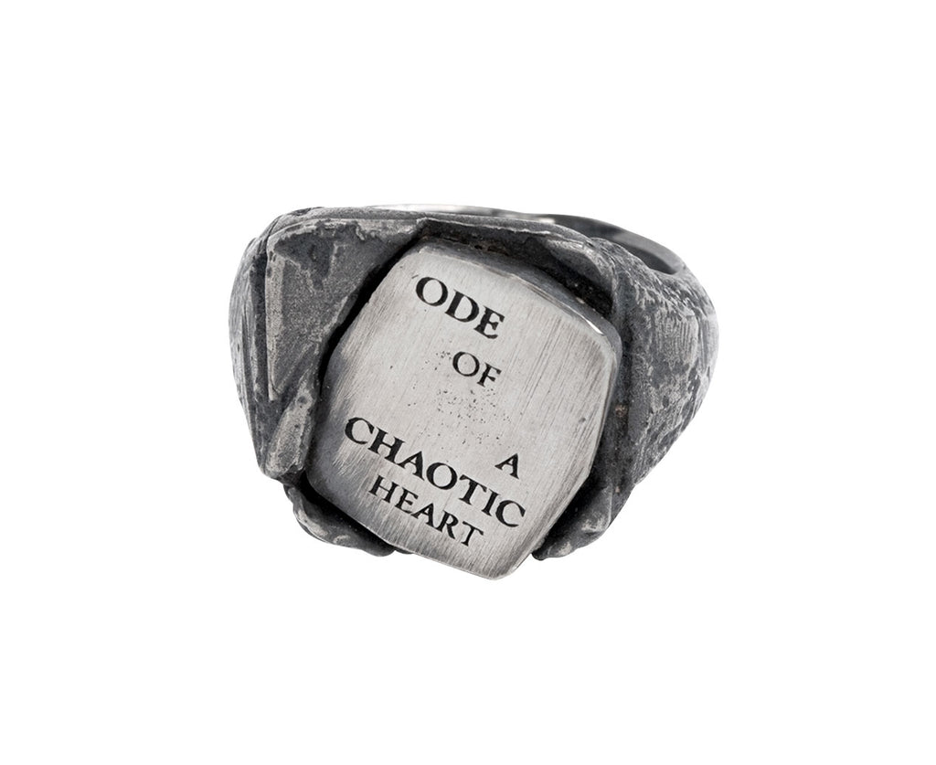Ode of a Chaotic Heart Signet Ring