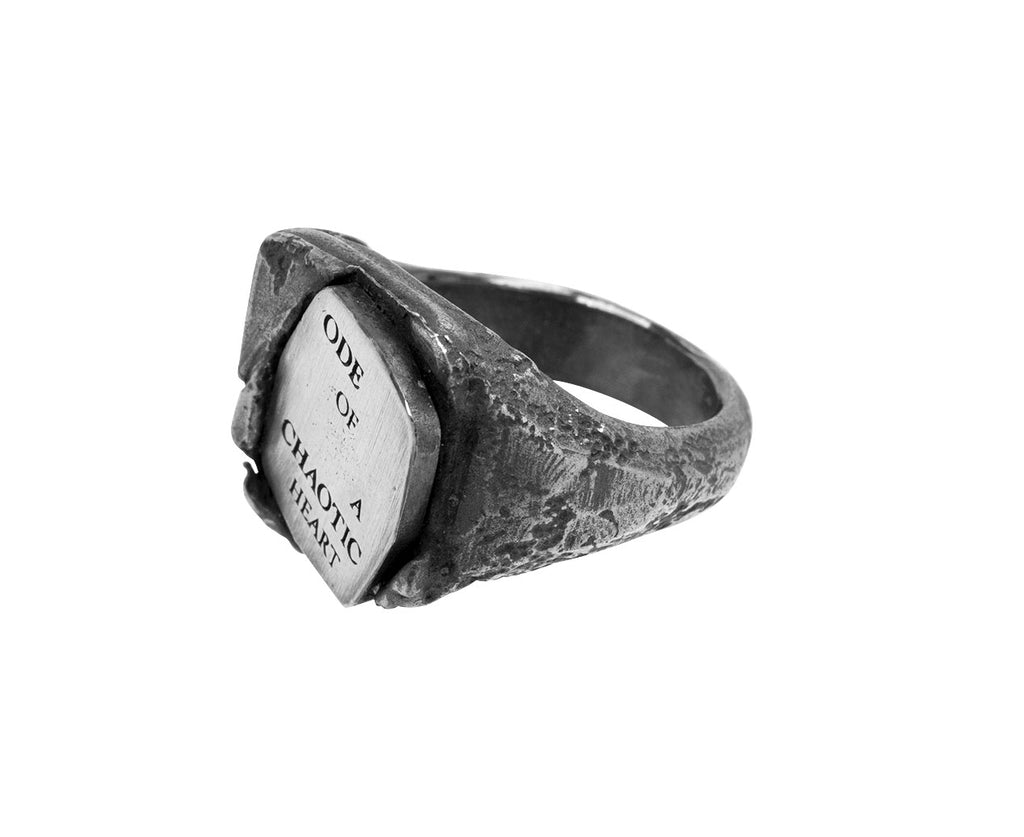 Ode of a Chaotic Heart Signet Ring