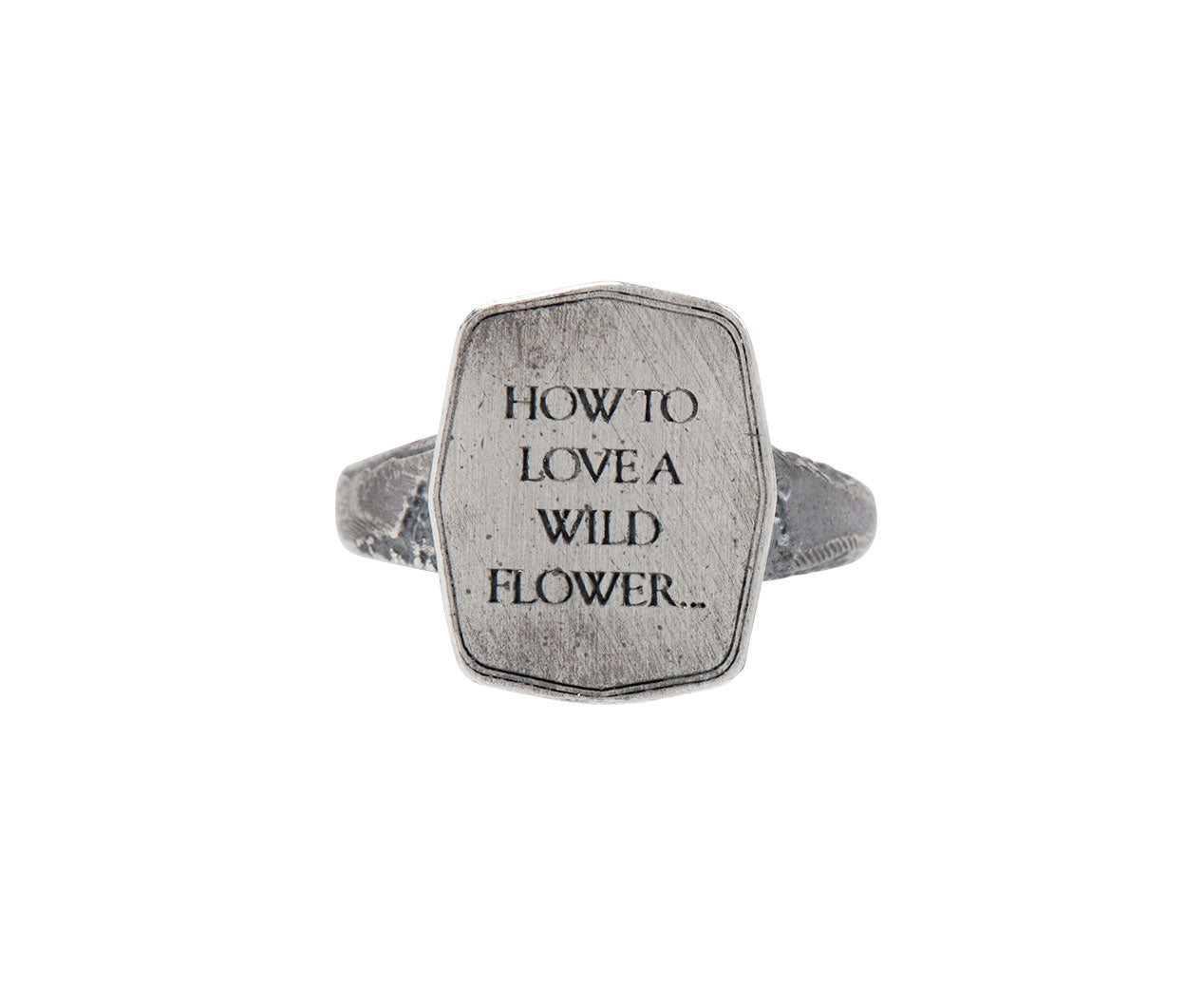 Silver shield ring on sale