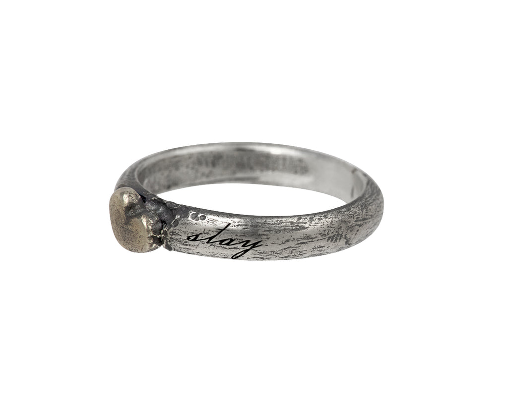 Tó Garal Please Stay Band Ring - Angled View