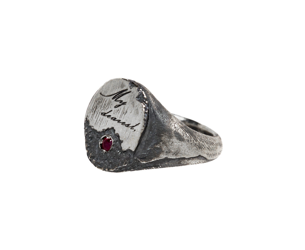 Tó Garal My Dearest Flare Signet Ring - Side View