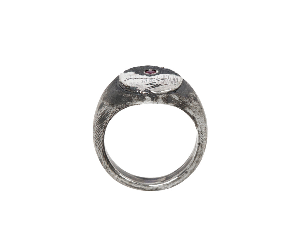 Tó Garal My Dearest Flare Signet Ring - Top Down View