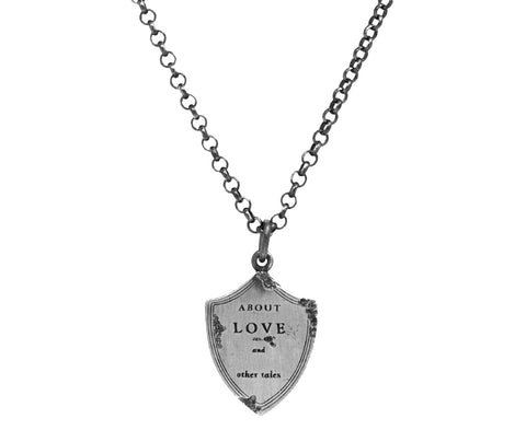 About Love Shield Pendant Necklace