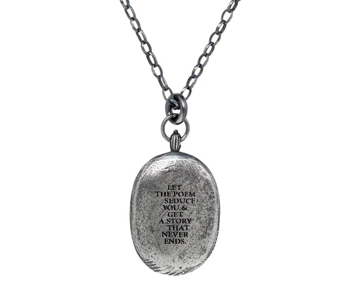 Tó Garal Bold Poem Locket Pendant Necklace