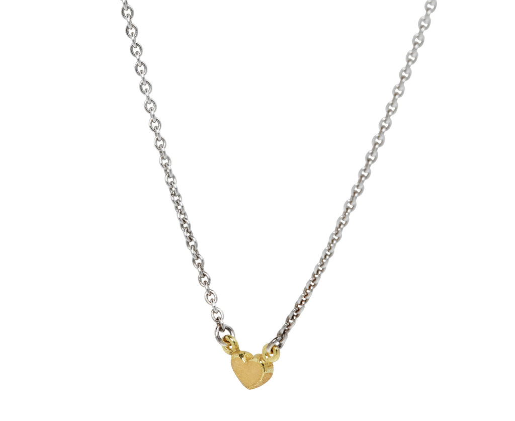 Tó Garal Tiny Heart Necklace - Side View