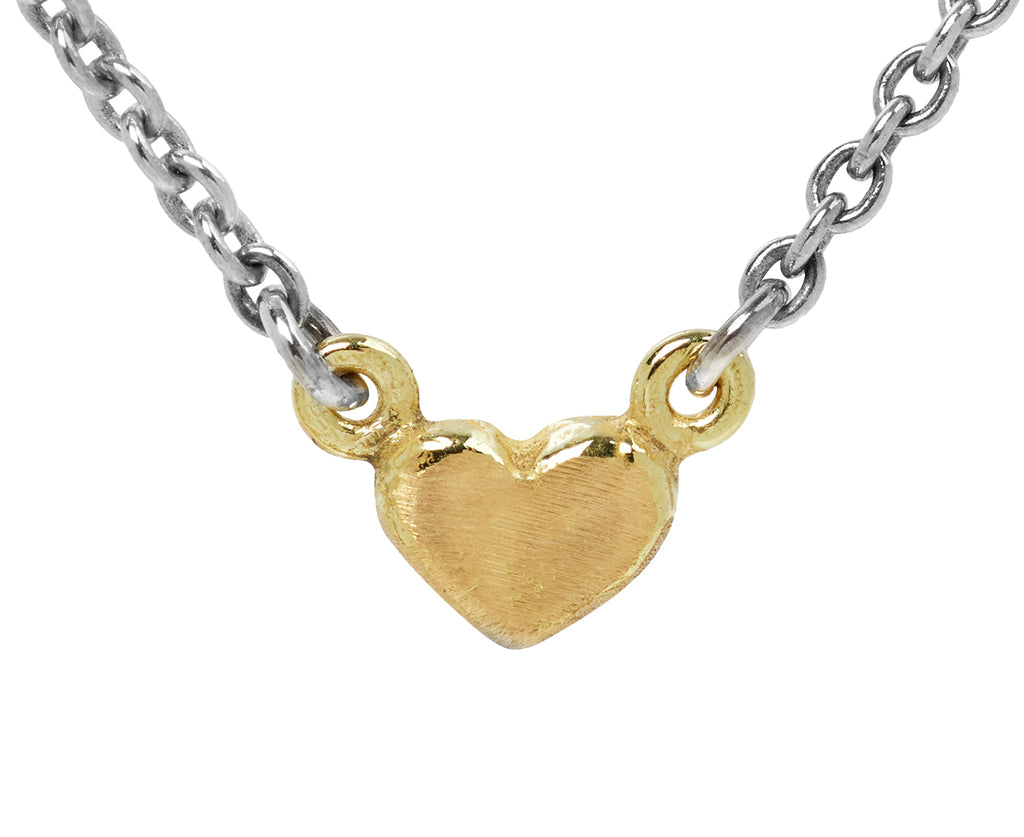 Tó Garal Tiny Heart Necklace - Closeup
