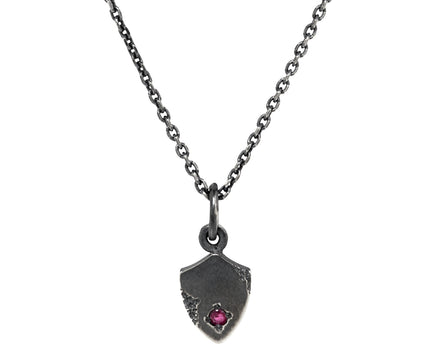 Tó Garal Tiny Shield Flare Pendant Necklace