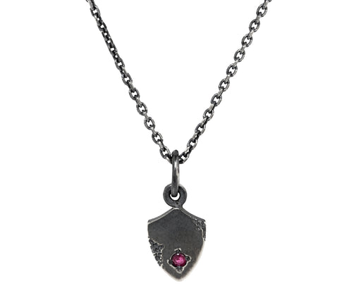 Tó Garal Tiny Shield Flare Pendant Necklace