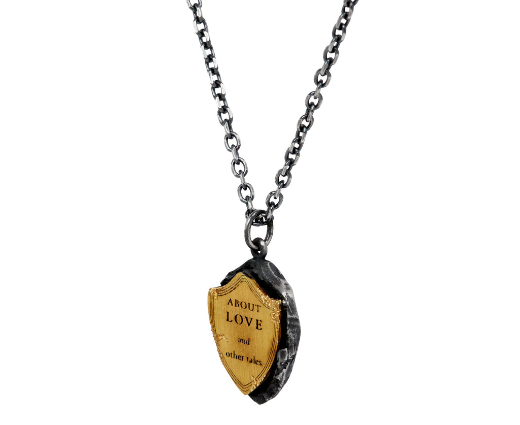 Tó Garal Mixed Metal Tale (Sunset) Pendant Necklace - side