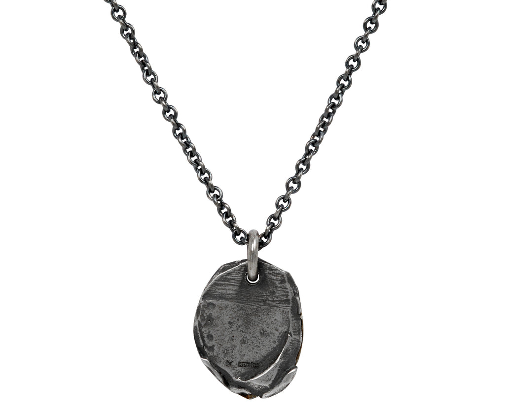 Tó Garal Mixed Metal Let the Poem (Sunset) Pendant Necklace - back