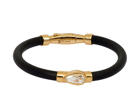 Pear Diamond Carbon Bracelet - TWISTonline 