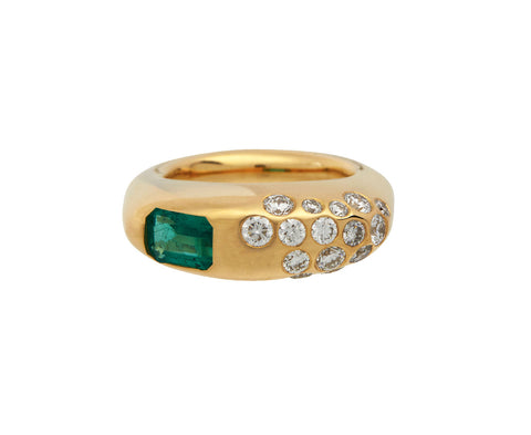 Emerald and Diamond Dowry Ring