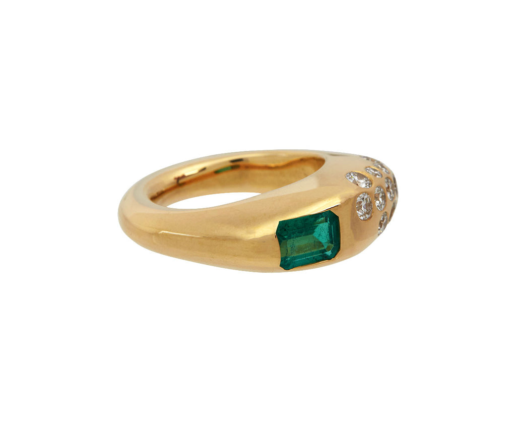 Emerald and Diamond Dowry Ring