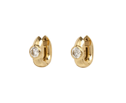 Uniform Object Diamond Dusk Huggie Hoops
