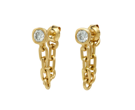 Diamond Chain Earrings