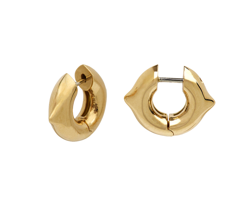 Double Spike Hoop Earrings