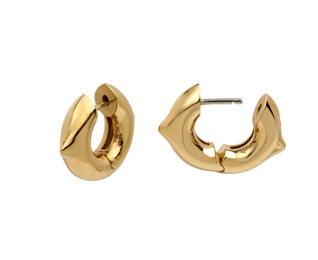 Double Spike Hoop Earrings