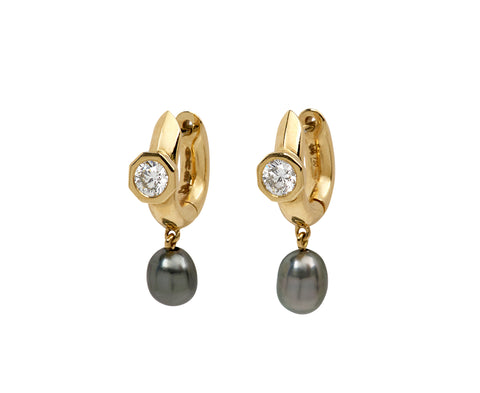 Machina Pearl Drop Earrings