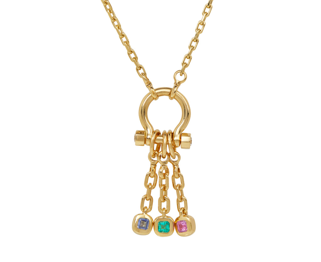 Asscher Emerald Carriage Drop Pendant ONLY