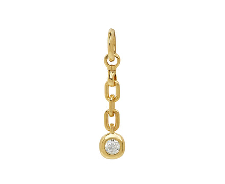 Round Diamond Carriage Drop Pendant ONLY