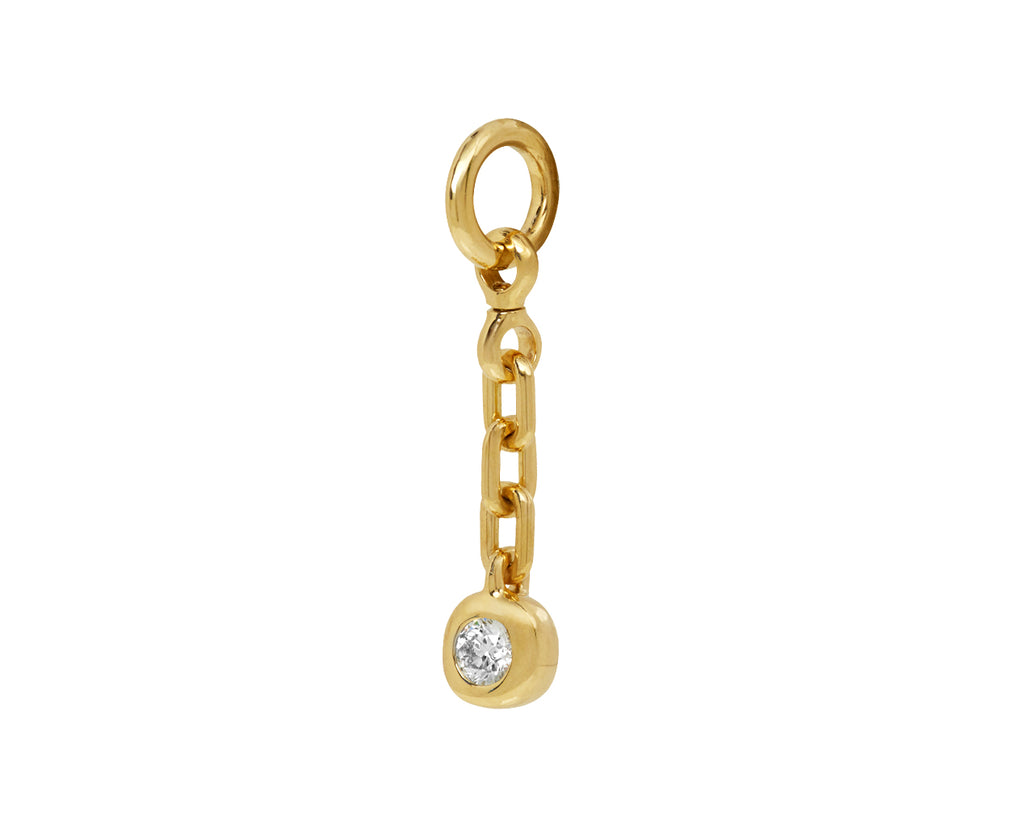 Round Diamond Carriage Drop Pendant ONLY