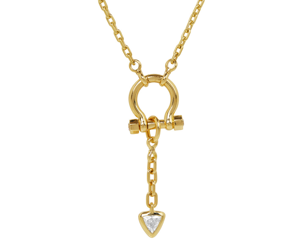 Trillion Diamond Carriage Drop Pendant ONLY