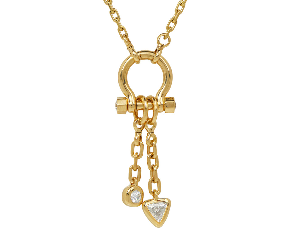 Trillion Diamond Carriage Drop Pendant ONLY