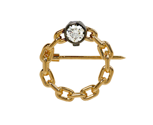 System Chain Brooch