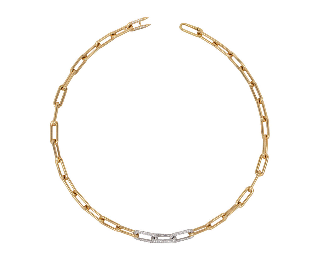 Pavé Mixed Heavy Metal Necklace