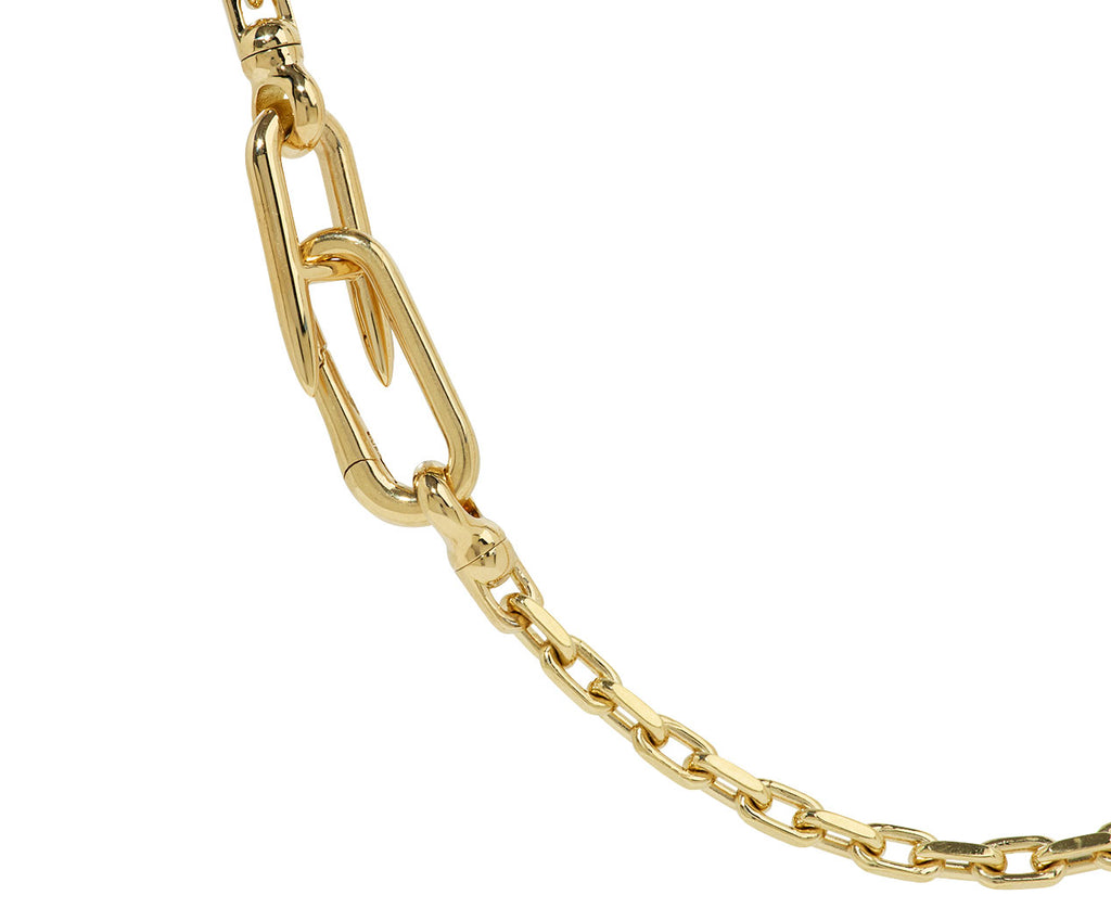 Emerald and Diamond Tennis Vessel Necklace