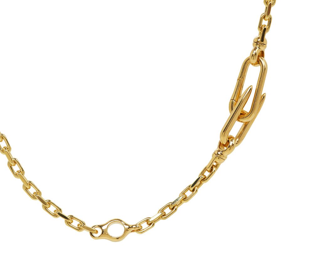 Asscher Cut Emerald and Diamond Vessel Tennis Necklace