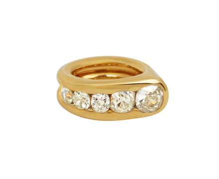 Brilliant Cut Diamond Cascade Ring - TWISTonline 