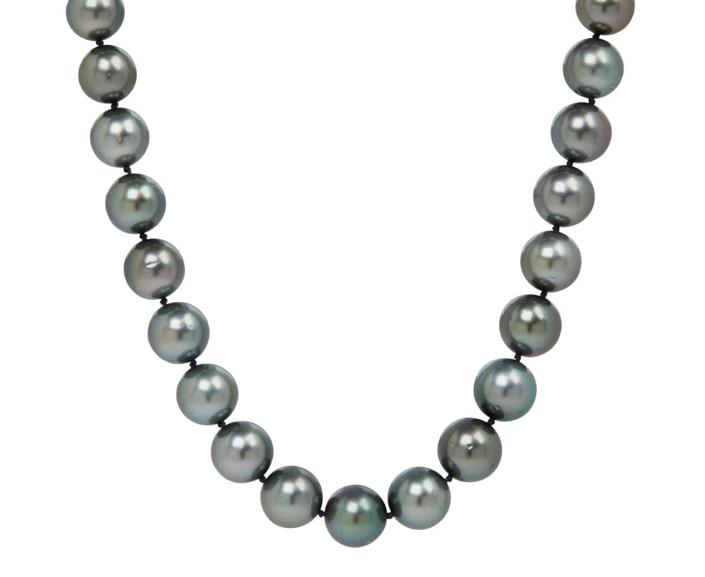 Tahitian Pearl Necklace with Diamond Spur Clasp