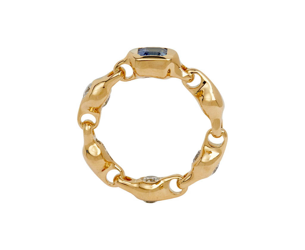 Blue Sapphire Supernova Ring