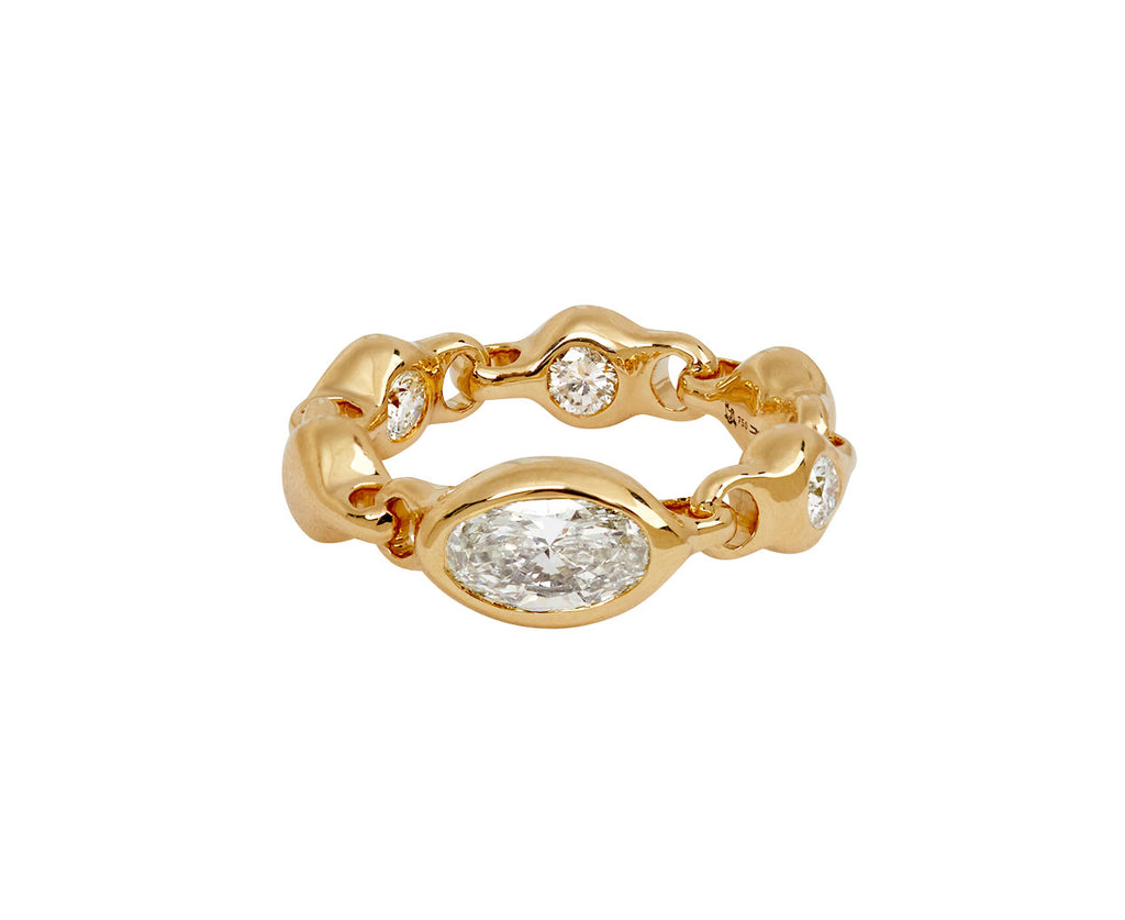Oval Diamond Supernova Ring